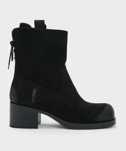 Сапоги Rosemond с пряжкой до середины икры Charles & Keith, цвет Blacktextured