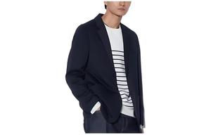 Деловой костюм мужской темно-синий Uniqlo, темно-синий