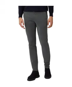 Габардиновые брюки зауженного кроя Harmont & Blaine, серый