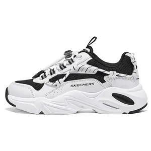 Детские повседневные кроссовки SKECHERS GIRLS с дышащими и износостойкими низкими кроссовками Skechers Kids, белый/черный