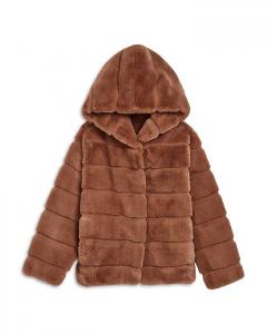 Полупальто из искусственного меха Apparis Goldy унисекс — Little Kid, Big Kid, коричневый/бежевый