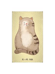 Mr. & Mrs. Panda Полотенце для кошки, сидящей без слов, пастельно-желтого цвета