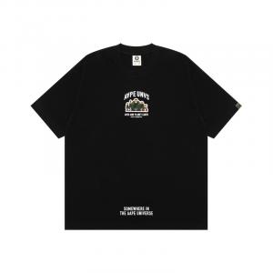 Футболка Aape с аппликацией логотипа A Bathing APE, черная