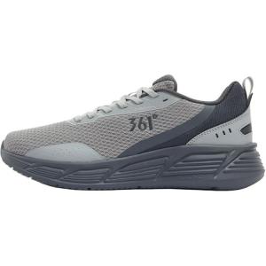 Амортизирующие, дышащие, легкие, низкие, повседневные кроссовки для бега, серые, мужские 361°, Recycling Gray/Smoke Gray
