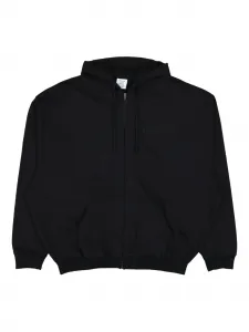 Худи на молнии с логотипом Vetements, черный