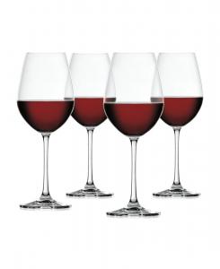 Набор из 4 бокалов для красного вина Salute, объем 19,4 унции Spiegelau, прозрачный