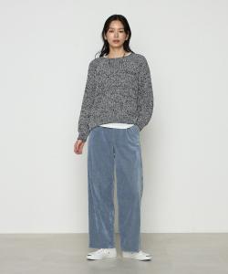 Пуловер из меланжевой вязки Washi Blend Comme Ca, цвет 09:Navy