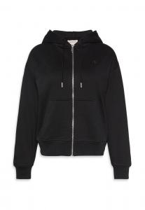 Толстовка с капюшоном на молнии Calvin Klein Jeans, черный
