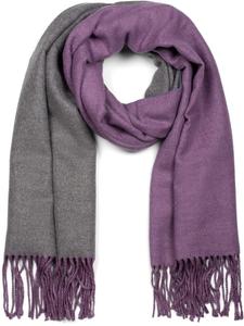 Шарф styleBREAKER, цвет violett/dunkelgrau