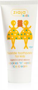 Детская зубная паста с печеньем и ванильным мороженым Ziaja, 50 мл