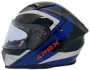 Шлем APEX fi100 valencia, Black/White/Blue