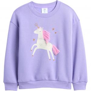 Свитшот для младенцев и малышей GAP, светло-фиолетовый