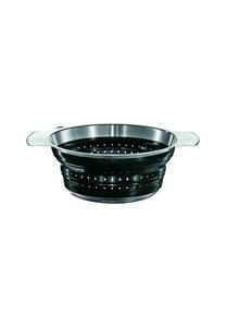 Дуршлаг, нержавеющая сталь, силикон, складной, Ø 24 см RöSle, schwarz/ silber