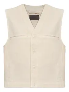 Жилет на пуговицах LEMAIRE, нейтральный