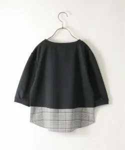 Многослойный пуловер с укороченным низом (120-160 см) Ikka, цвет Black