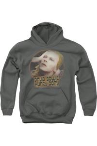 Худи с круглым принтом "Hunky Dory" David Bowie Gildan, Charcoal