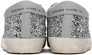 Эксклюзивные классические серебряные кроссовки Super-Star от SSENSE Golden Goose