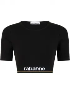 Укороченная футболка Bodyline Rabanne, черный
