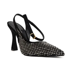 Кожаные туфли Lisette на пятке с пяткой на шпильке Pinko, черный