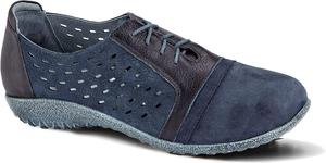 Женские туфли на шнуровке NAOT Lalo No Brand, 10-10.5 Navy Velvet Nubuck/Ink Lthr/Tin Gray Lthr