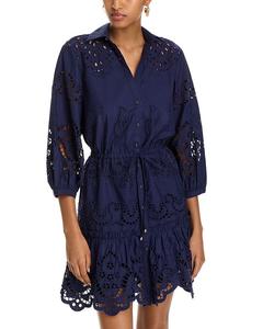 Мини-платье Robin с ажурными вставками Cara Cara, синий