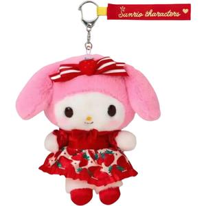Плюшевый кулон My Melody высотой 12,5 см в честь 50-летия Strawberry News Sanrio