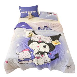 Трикотажное хлопковое охлаждающее одеяло летнее одеяло для кондиционера Sanrio, Naughty Kuromi