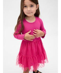 (K) Платье из тюля, выполненное в смешанной технике (для малышей/младенцев)