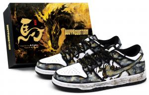Nike Кроссовки Dunk Skateboard Unisex низкие Black/Gold