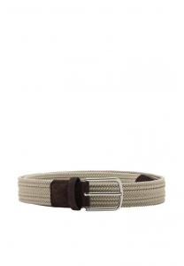 Ремень Mango Braided belt, Beige