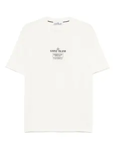 Футболка с логотипом Stone Island, нейтральный