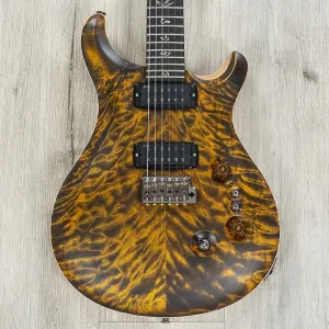 Гитара PRS Paul Reed Smith Wood Library Custom 24-08, распил клена 10-TOP, желтый тигровый с натуральной задней частью