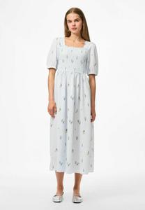 Платье Pieces PCJEO SQUARE NECK MIDI , Cashmere Blue/Light Blue