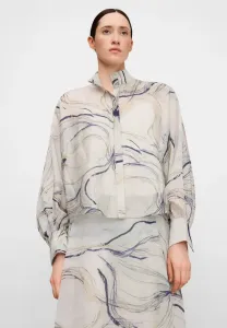 Полупрозрачная блузка с принтом на пуговицах Adolfo Dominguez, Multicolor