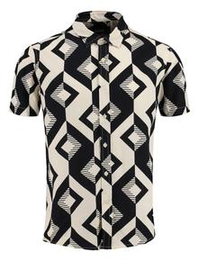 Повседневная рубашка Key Largo Regular fit Button Up Shirt MSH TRACK, цвет beige/black