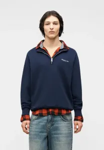 Премиальная толстовка с логотипом, выполненным в виде надписи. Abercrombie & Fitch, Dark Blue