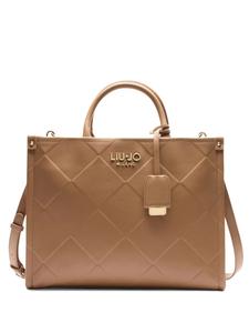 Сумка-шоппер с ромбовидным узором LIU JO, коричневый