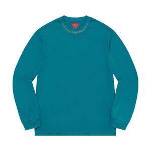 Топ Supreme Stars Collar Long-Sleeve Top, Aqua