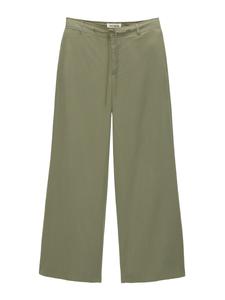 Широкие брюки Pull&Bear, хаки