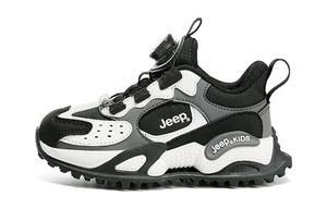 Низкие детские беговые кроссовки Black White Kids' Jeep