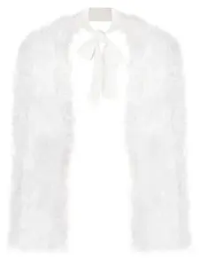 Болеро Audrey с перьями Cult Gaia, белый