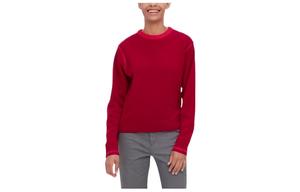 UNIQLO Свитер Marni Co Branding красный с круглой горловиной, силуэт A-line