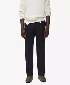 Мужские брюки Fluid прямого кроя Mango, синий