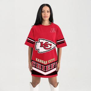 Женское красное платье-футболка kansas city chiefs perfect score vintage Gameday Couture