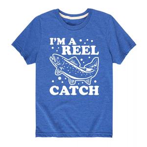 Футболка для рыбалки Im A Reel Catch для мальчиков 8–20 лет Licensed Character