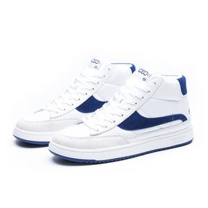 Верх из натуральной кожи крупного рогатого скота, устойчивый к истиранию, повседневные мужские низкие кроссовки для скейтборда унисекс бело-синие JACLAR