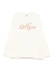 Декорированная толстовка MSGM Kids, нейтральный
