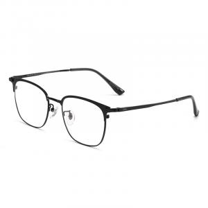 Jeep Черные унисекс очки в квадратной оправе из нержавеющей стали и бета-титана