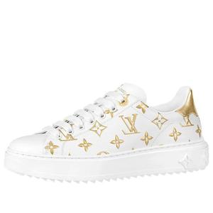 Кроссовки time out sneakers 'white with gold monogram' Louis Vuitton, белый