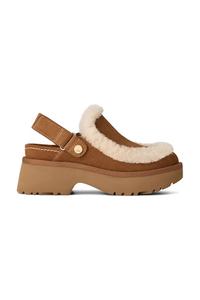 Замшевые шлепанцы Esmee Clog Ugg, коричневый
